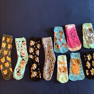 NWOT Set of 10 puppy socks